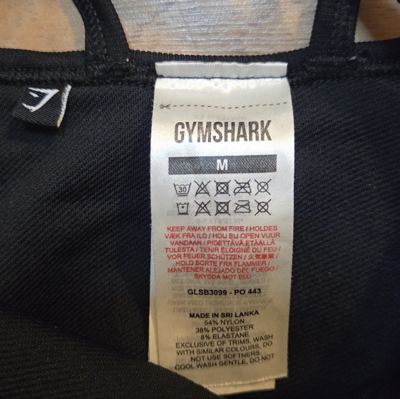 Gymshark Ultra Seamless Strappy Sports Bra - Black M - Picture 4 of 4